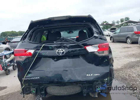 2018 Toyota Highlander Xle from USA, damaged, VIN 5TDJZRFH2JS529573